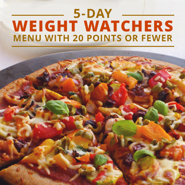 5 Day Weight Watchers Menus with Fewer Than 26 Points 5 Day Weight Watchers Menus with Fewer Than 26 Points